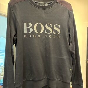 Hugo Boss Men's Dark Gray Crewneck Sweater